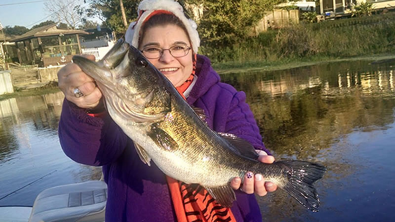 Lake Toho with Tiffany and her husband Joe