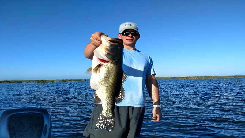 Biggest Largemouth Bass was eight pounds on Okeechobee 1 The Biggest Largemouth Bass was Eight Pounds