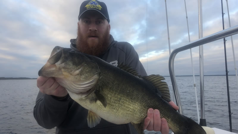 January Kissimmee Bass Fishing Report for Largemouth Bass 4 January Kissimmee Bass Fishing 2