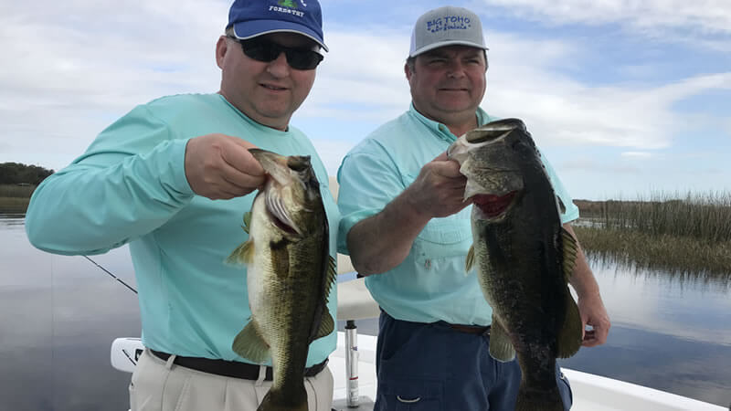 Double Up Bass Fishing in Central Florida on Lake Toho 4 Double Up Bass Fishing 2