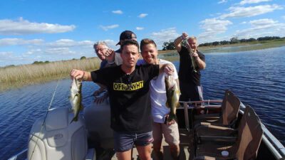 Pontoon charters - Peacock bass fishing