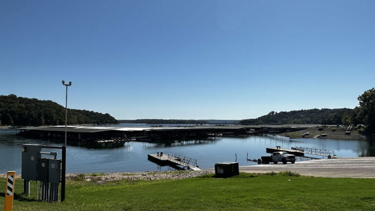 A scenic view of Beaver Lake Ar, a popular fishing spot in Northwest Arkansas
